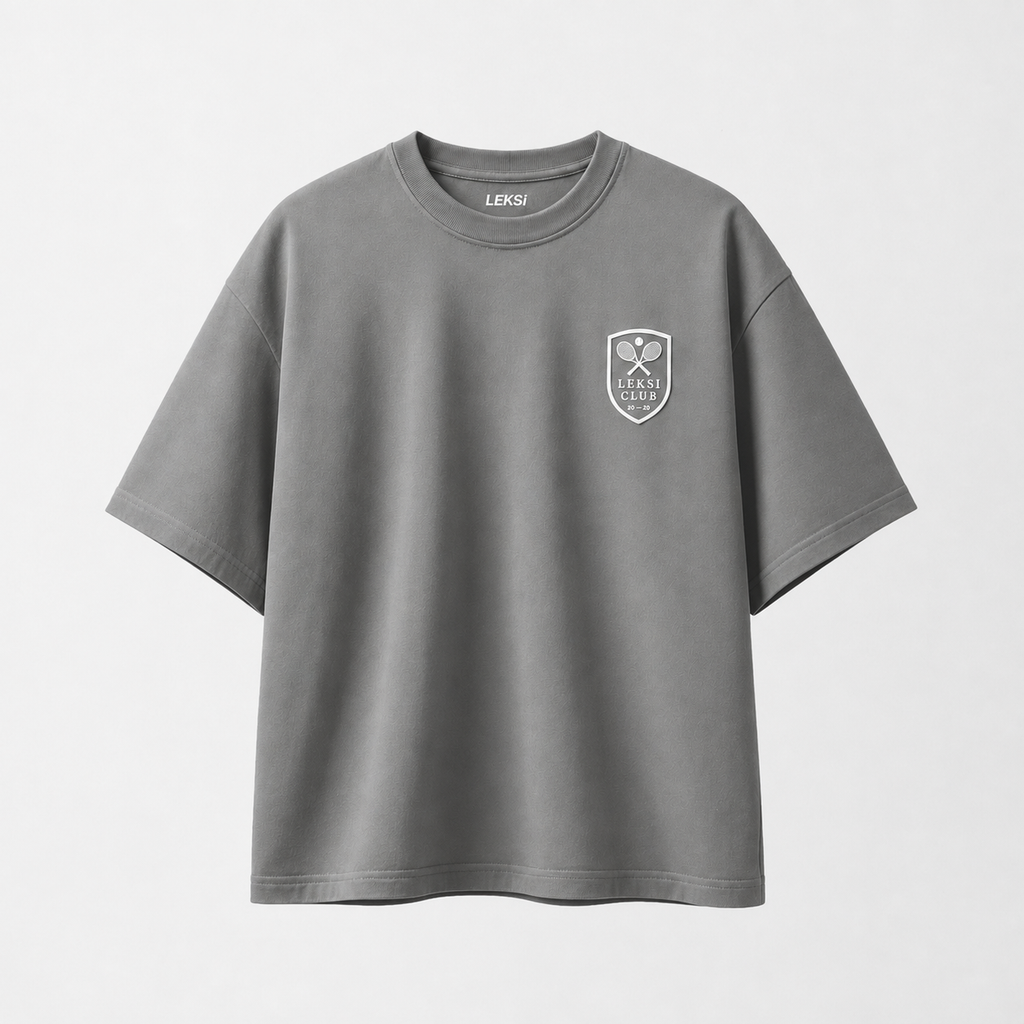 Resident At the Court Grey Oversized Tee