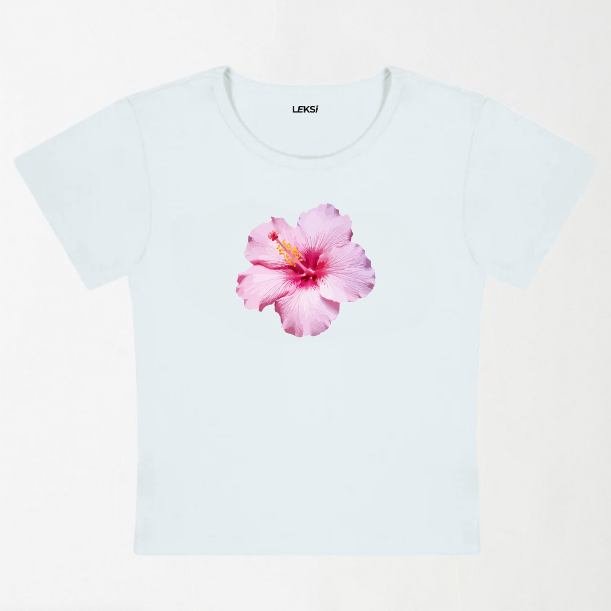Classic Hibiscus Y2K Baby Tee