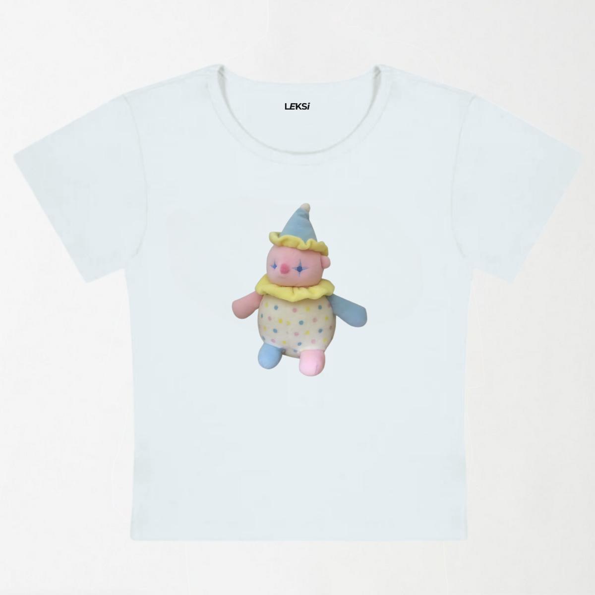 Clowncore Stuffie Y2K Baby Tee