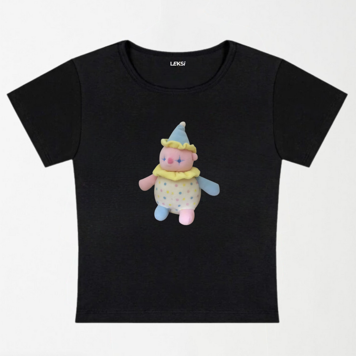 Clowncore Stuffie Y2K Baby Tee