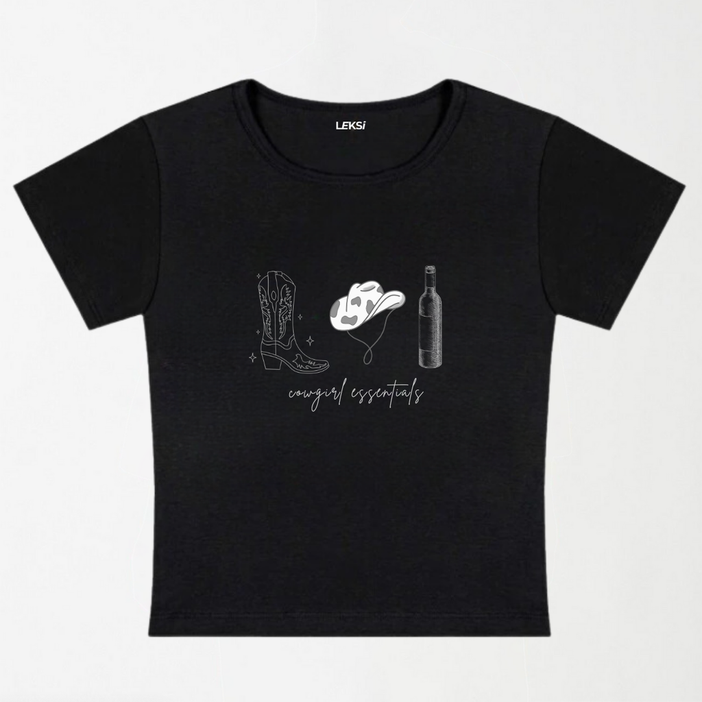 Cowgirl Essentials Y2K Baby Tee