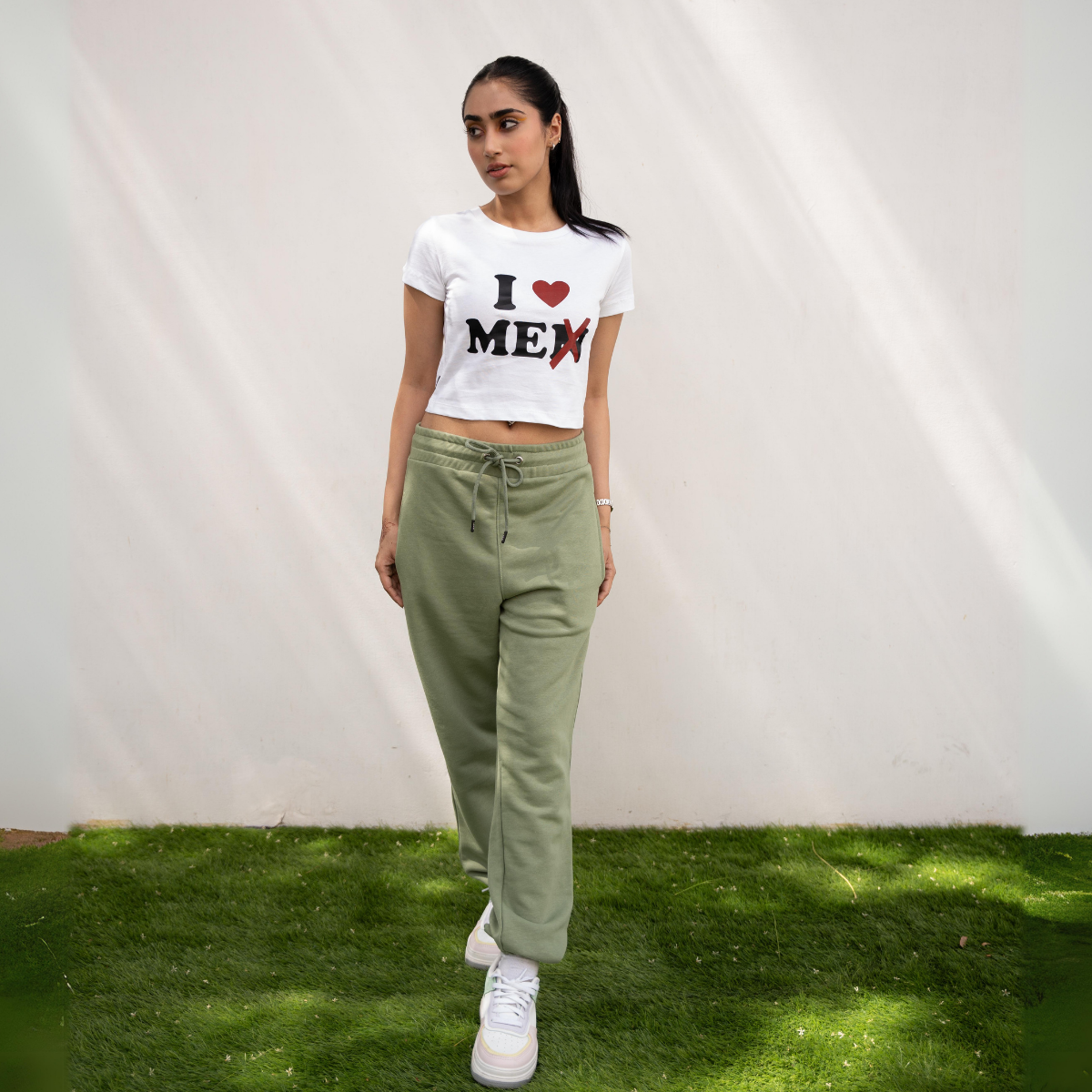 Pistachio Green Unisex Terry Sweatpants (Summer-Friendly)