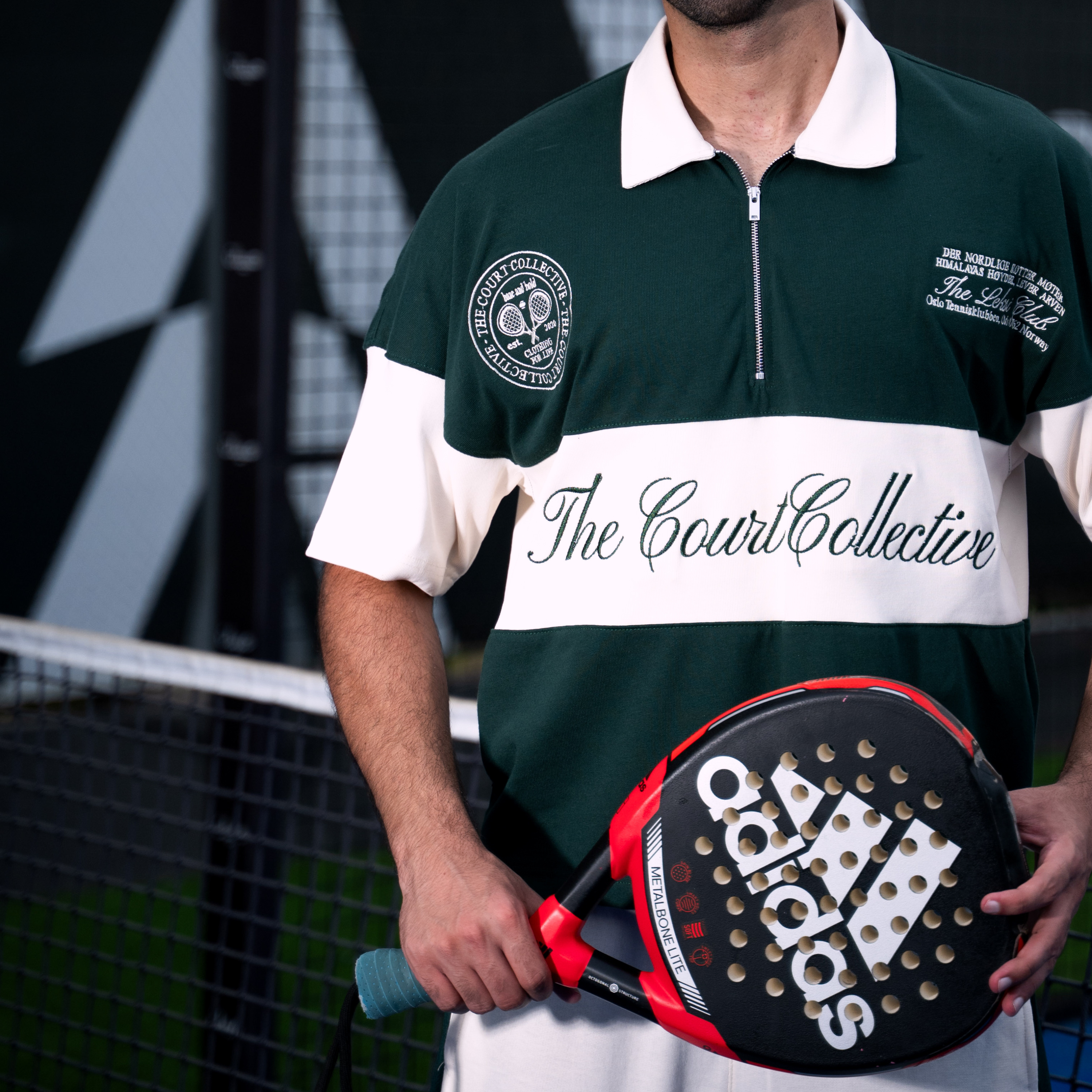 Center Line Golf Green Boxy Quarter Zip Polo  - Unisex