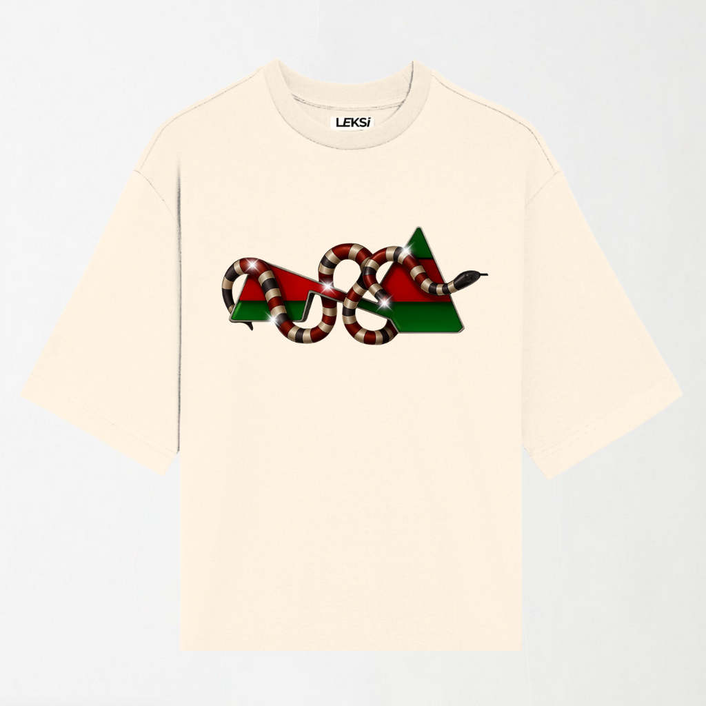 Diamond Coral Snake - Round Neck Unisex T Shirt