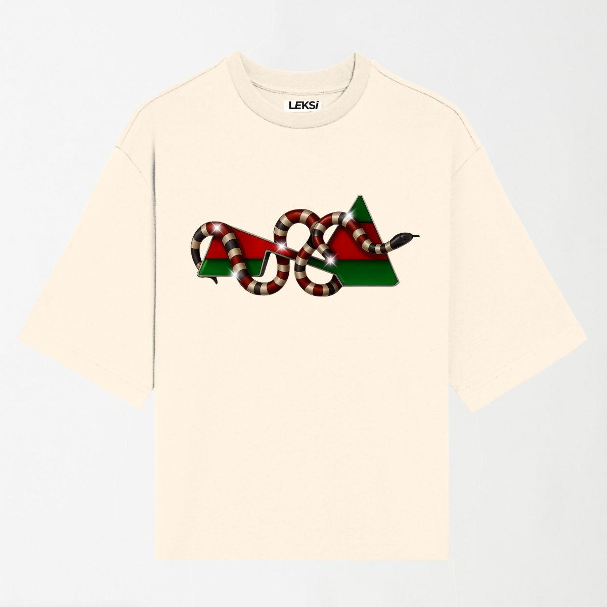 Diamond Coral Snake - Round Neck Unisex T Shirt