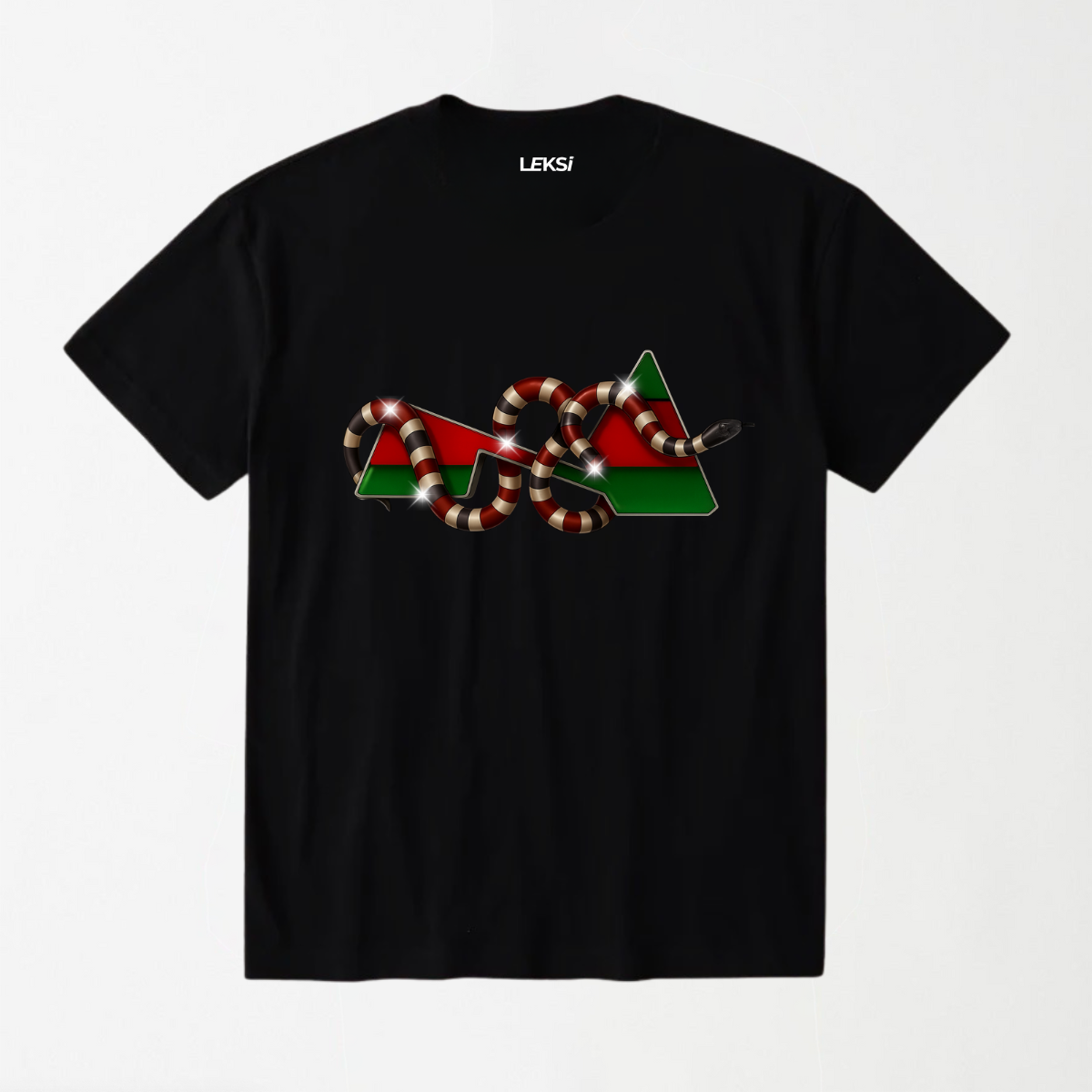 Diamond Coral Snake - Round Neck Unisex T Shirt