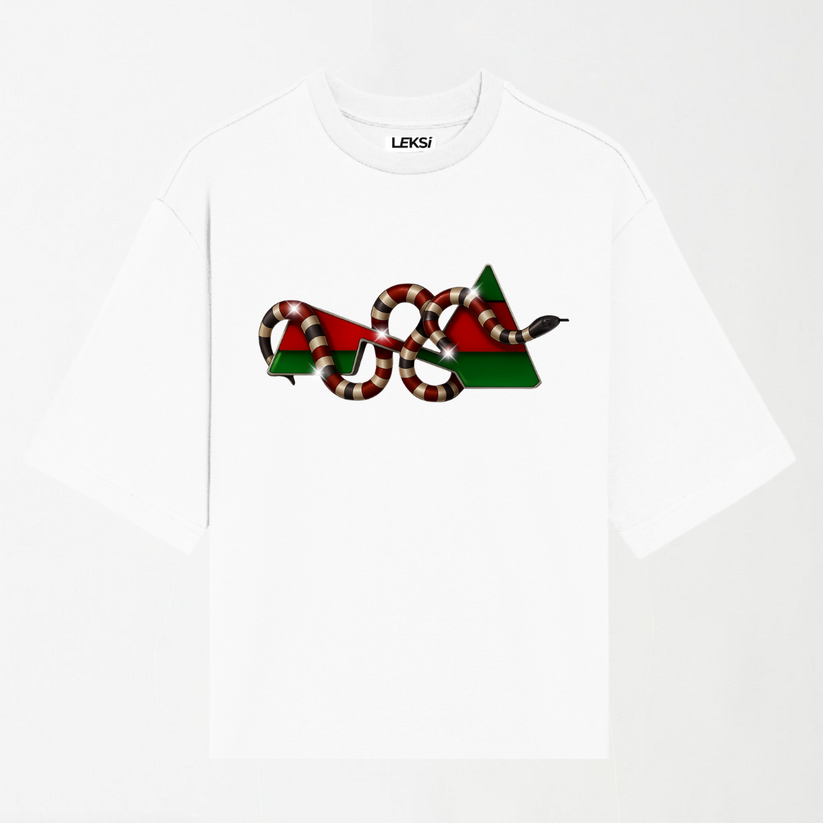 Diamond Coral Snake - Round Neck Unisex T Shirt