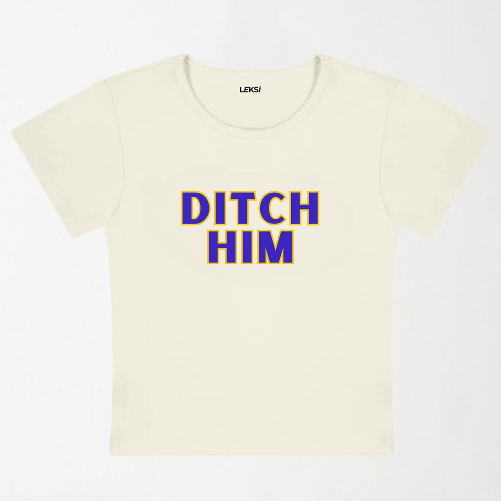 Ditch Him Pride Y2K Baby Tee