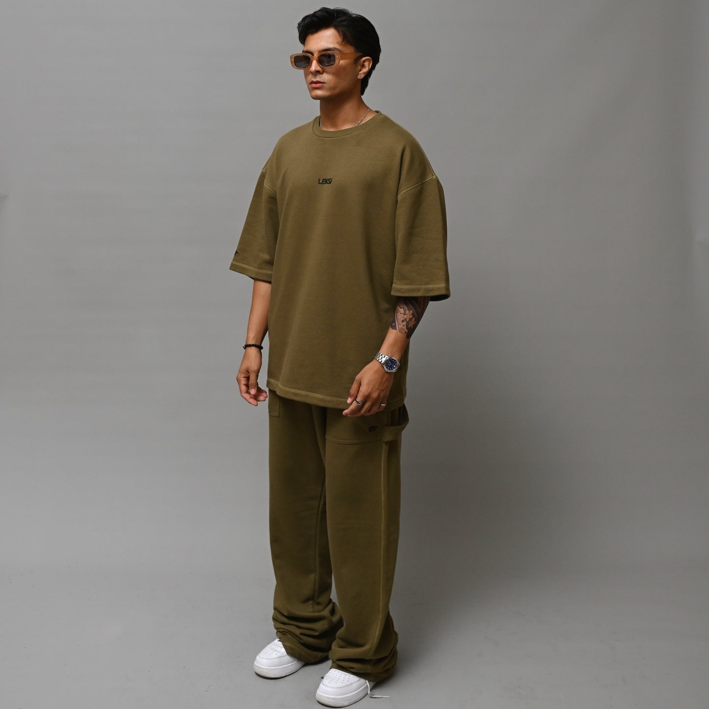 Crocodile Green Terry Co-ord Set