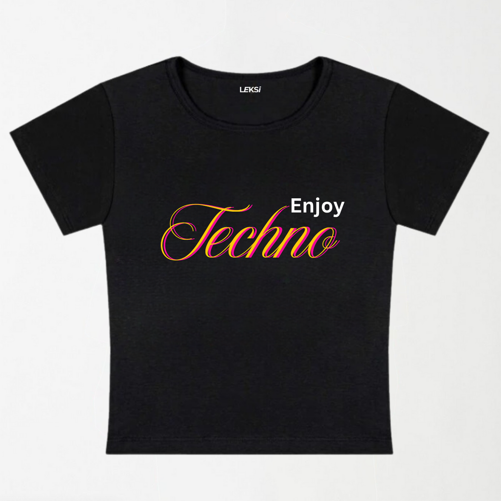 Enjoy Techno Y2K Baby Tee
