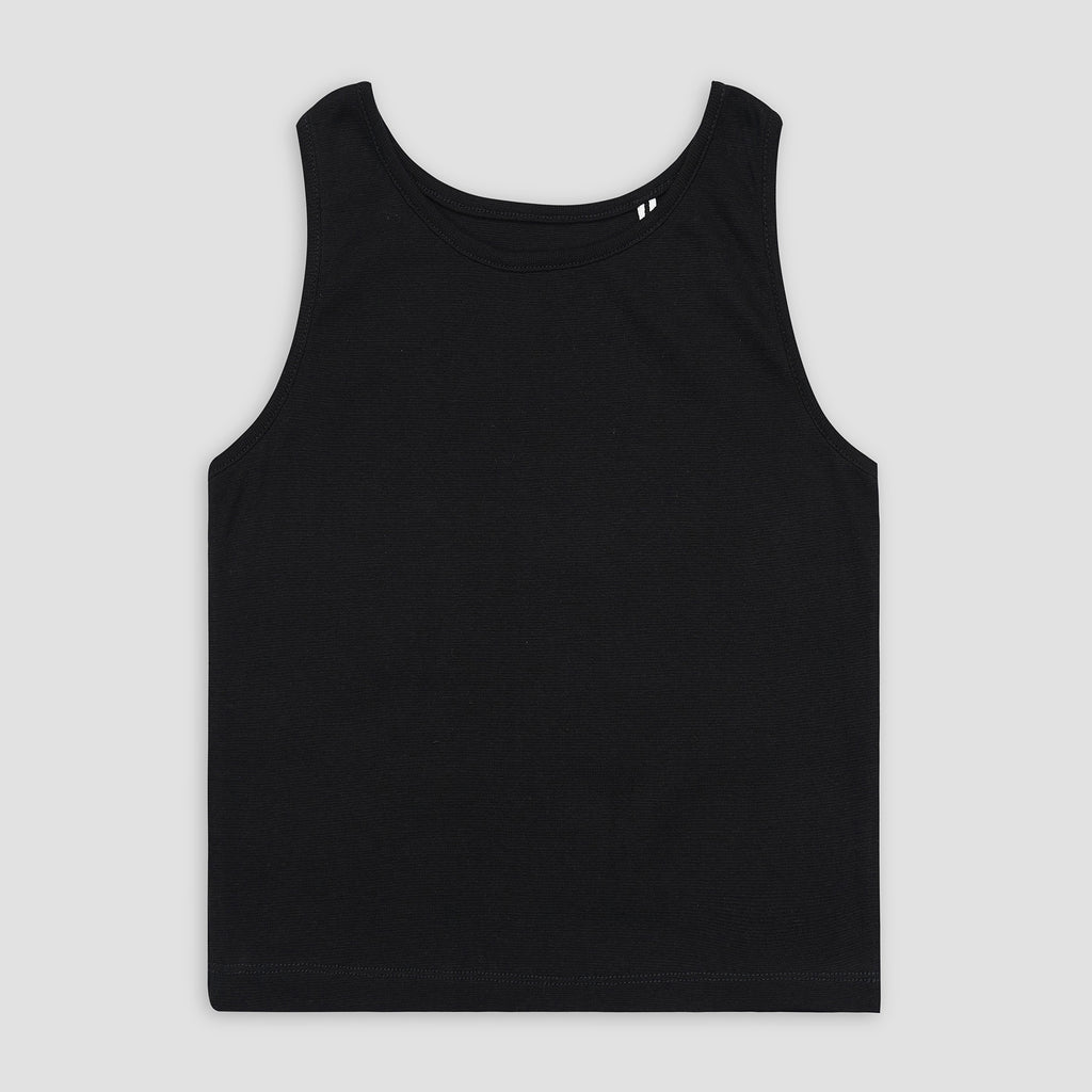 Essential Black Ribbed Tank Top