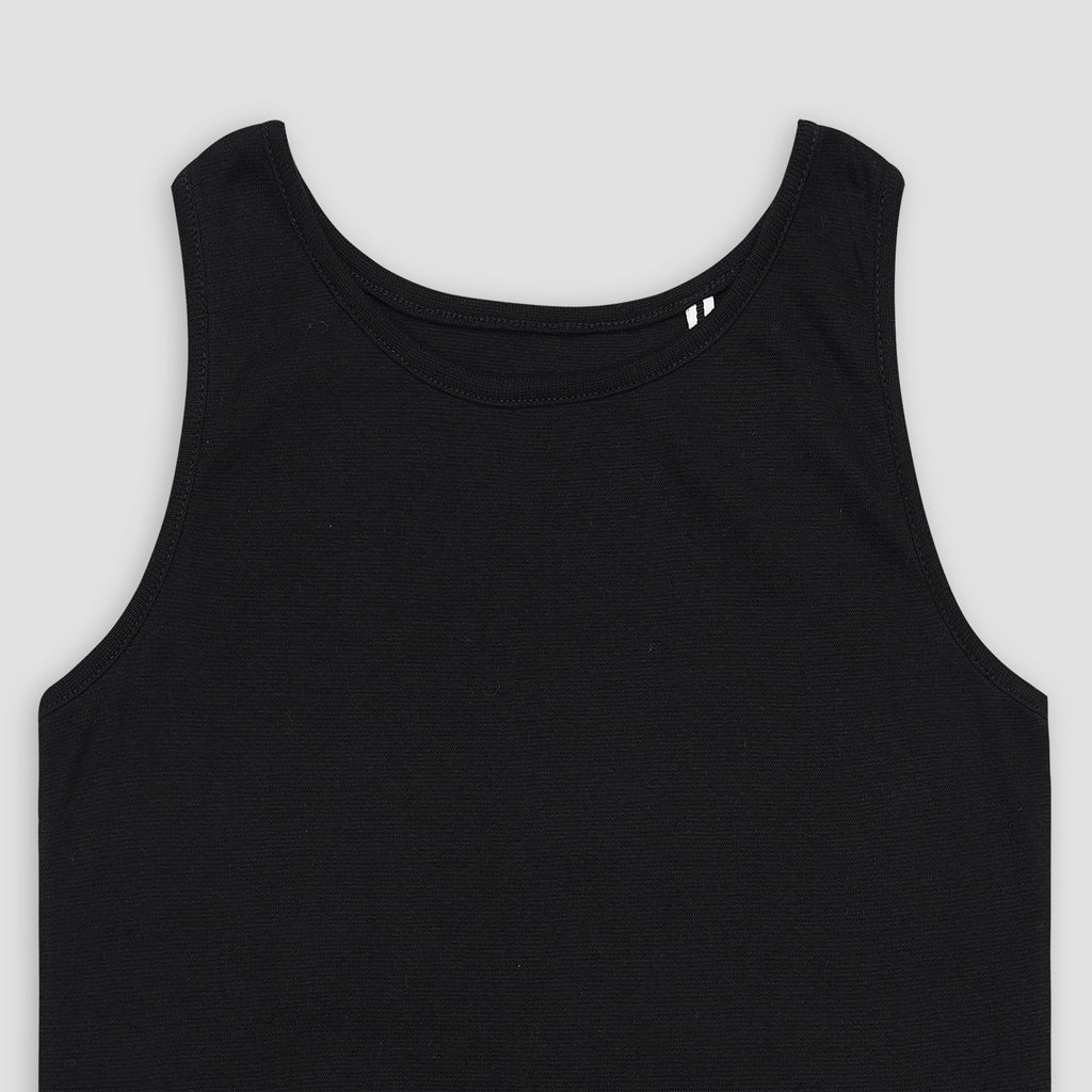 Essential Black Ribbed Tank Top