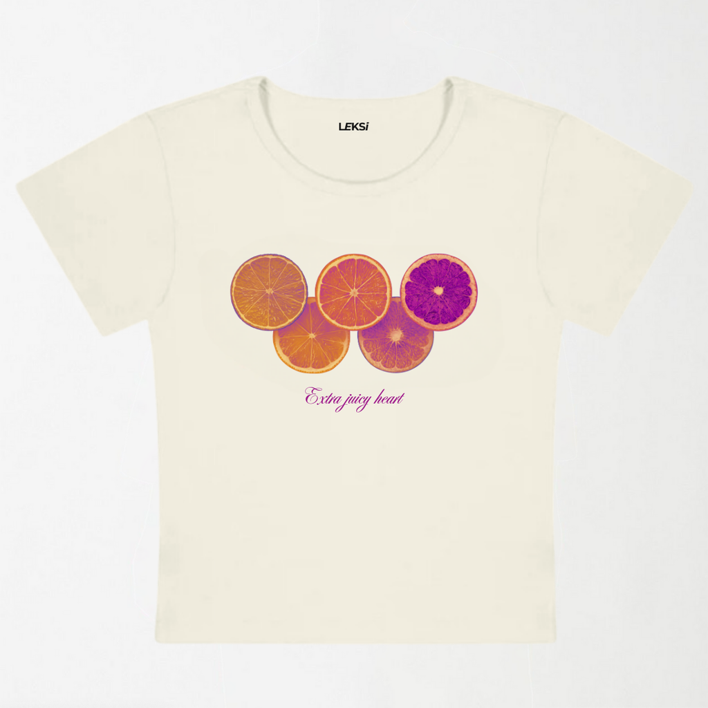 Extra Juicy Heart Y2K Baby Tee