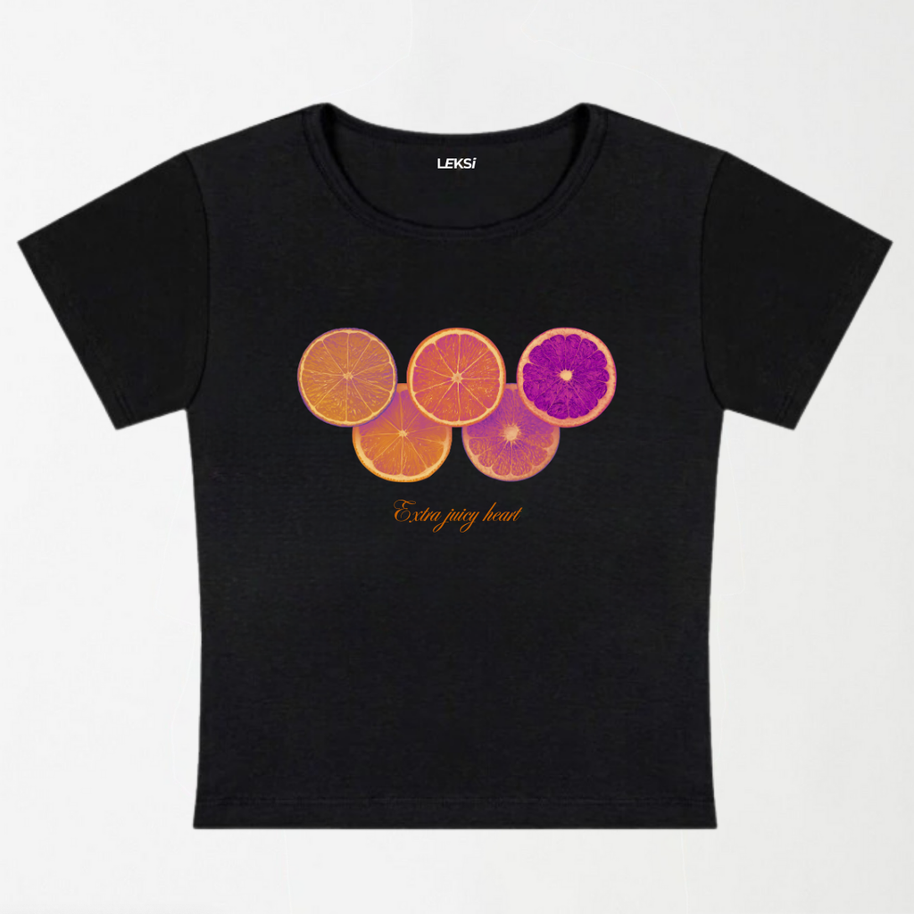 Extra Juicy Heart Y2K Baby Tee