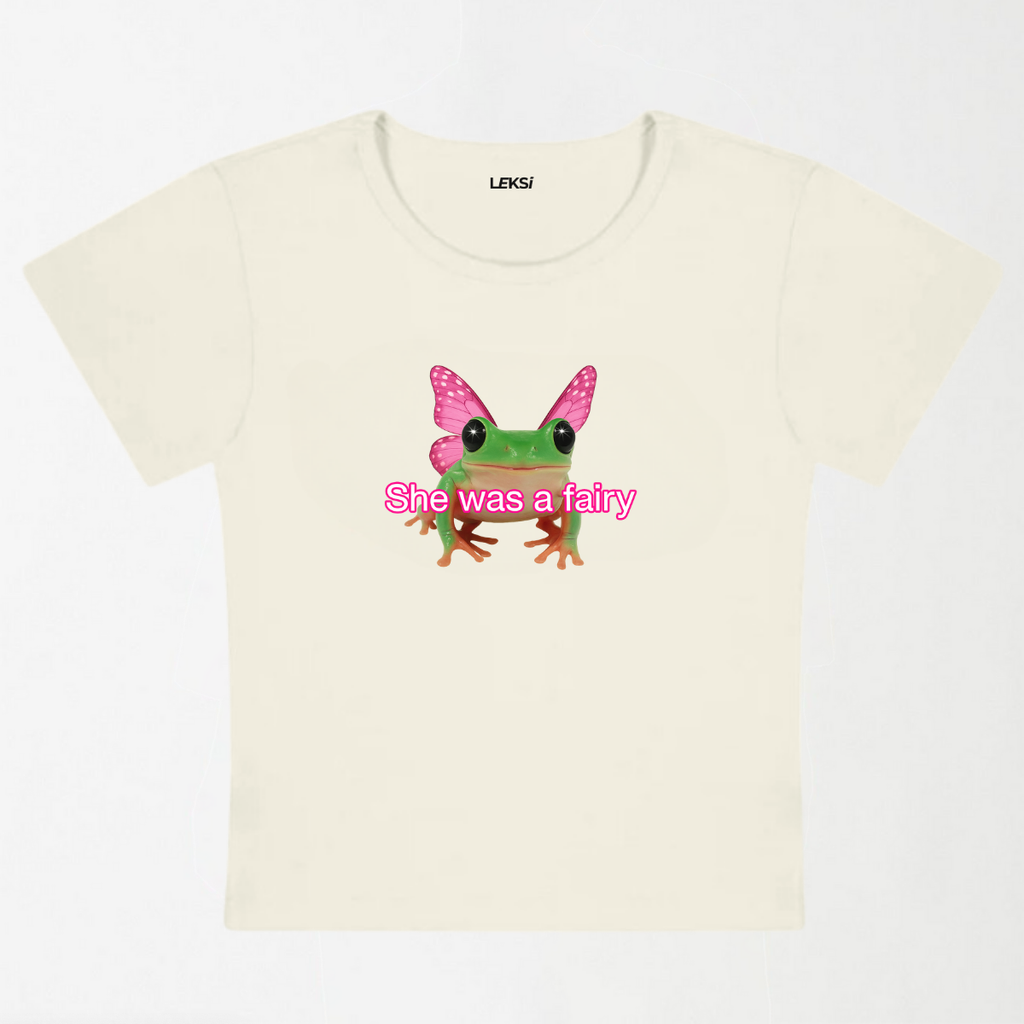 Fairy Frog Y2K Baby Tee