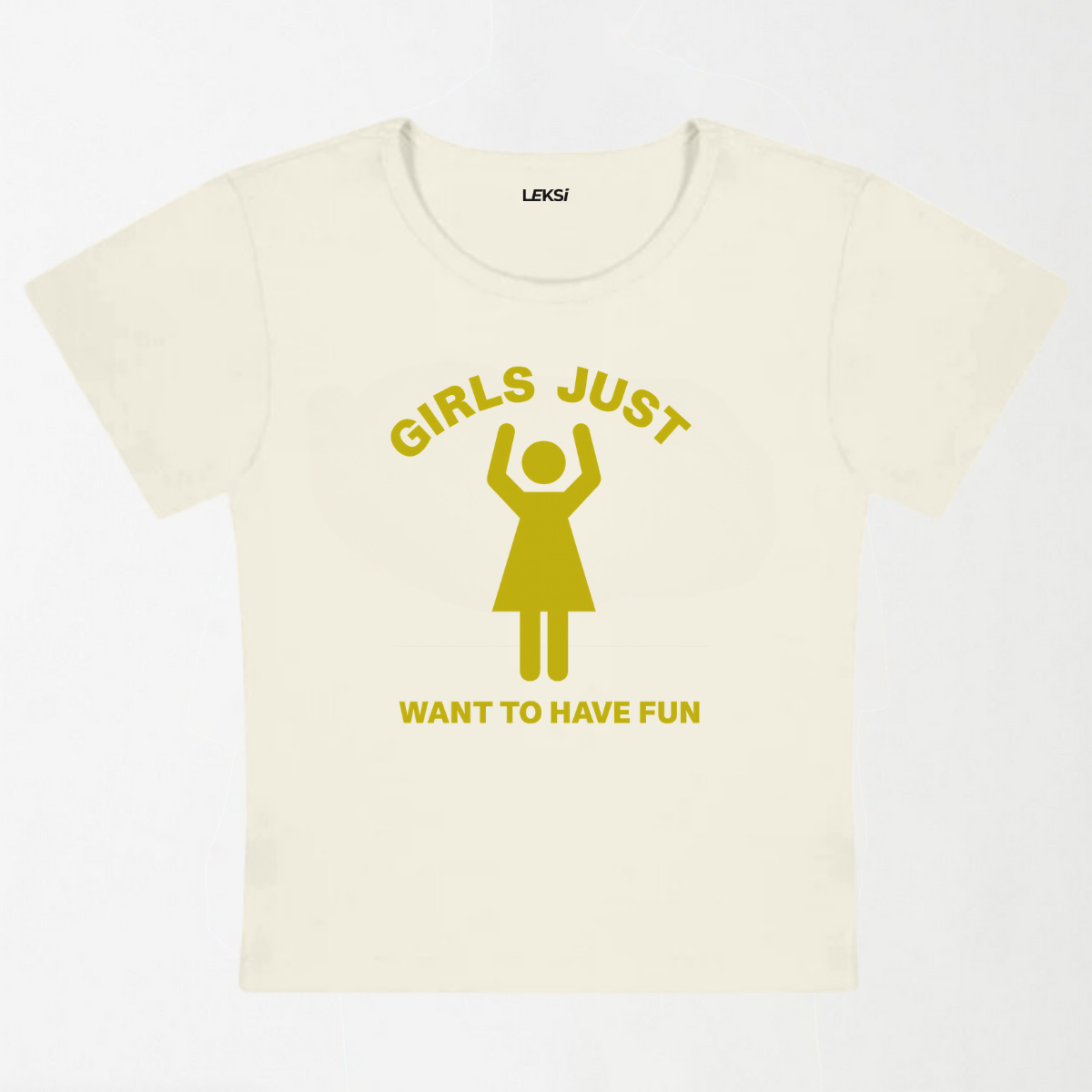 Girls Just Have Fun Y2K Baby Tee