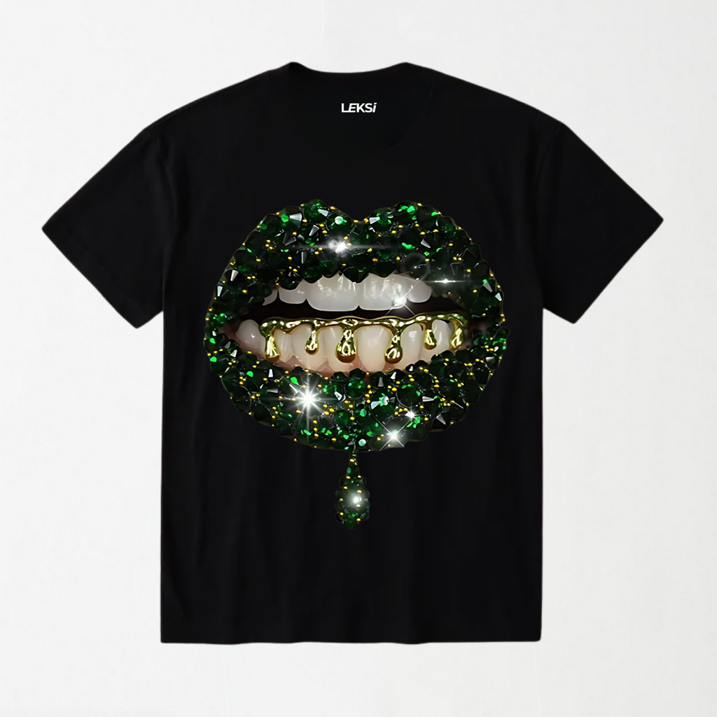 Green Gem Lip Wash - Round Neck Unisex T Shirt