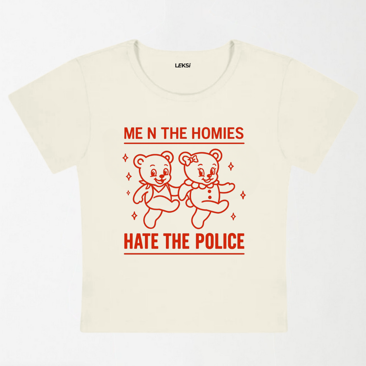 Hate The Police Y2K Baby Tee