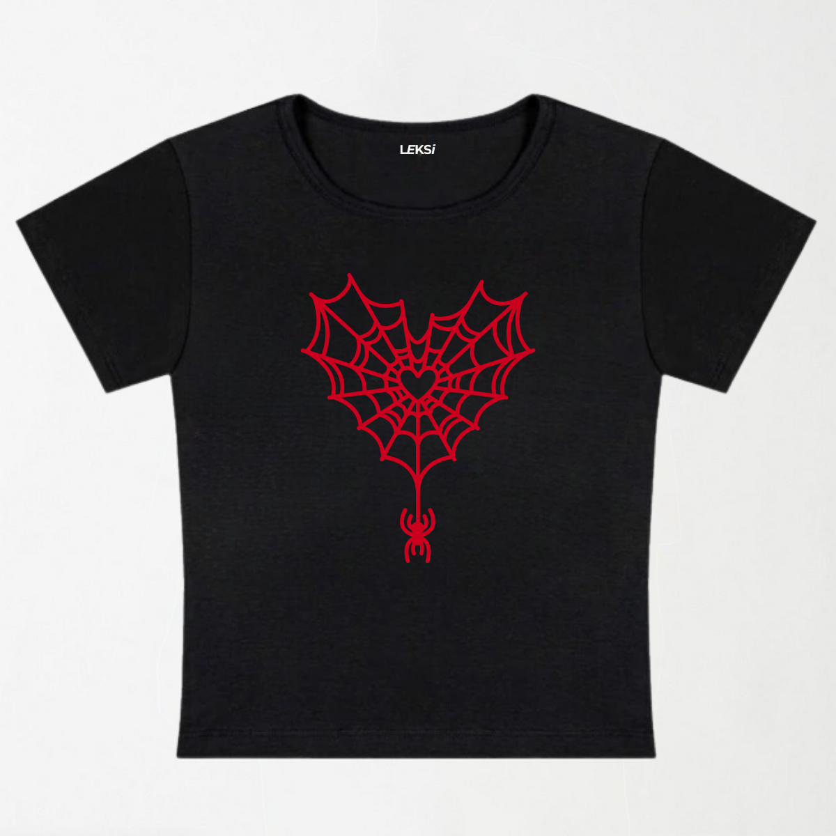 Heart Web Y2K Baby Tee