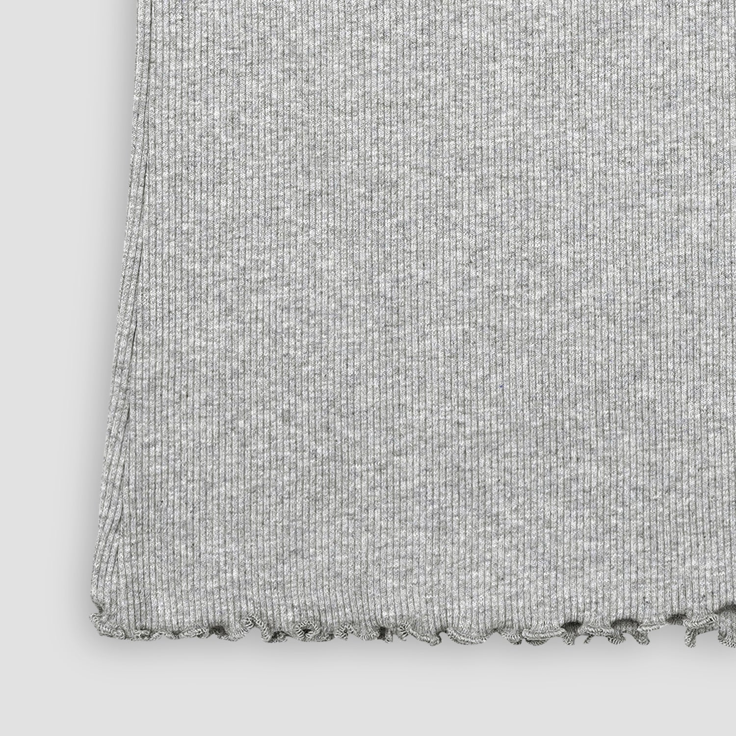 Heather Grey Ribbed Shirt