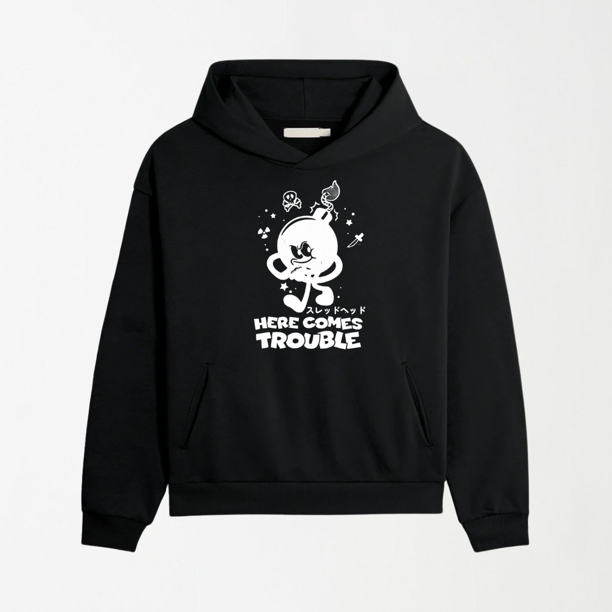 Here Comes Trouble - Graphic Hoodie