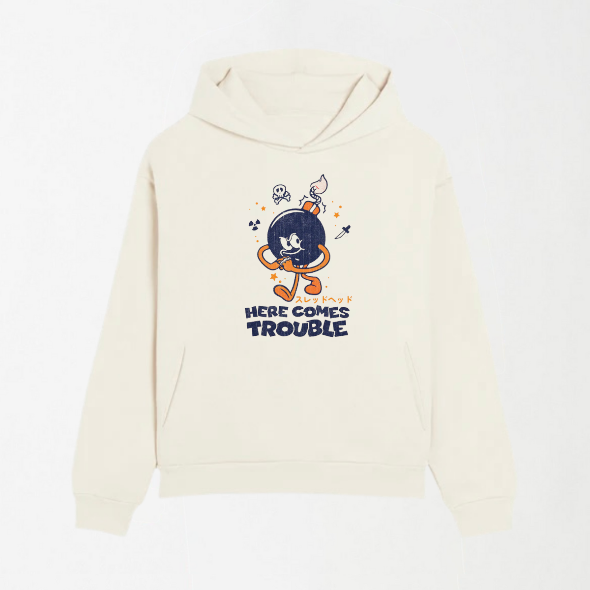 Here Comes Trouble - Graphic Hoodie