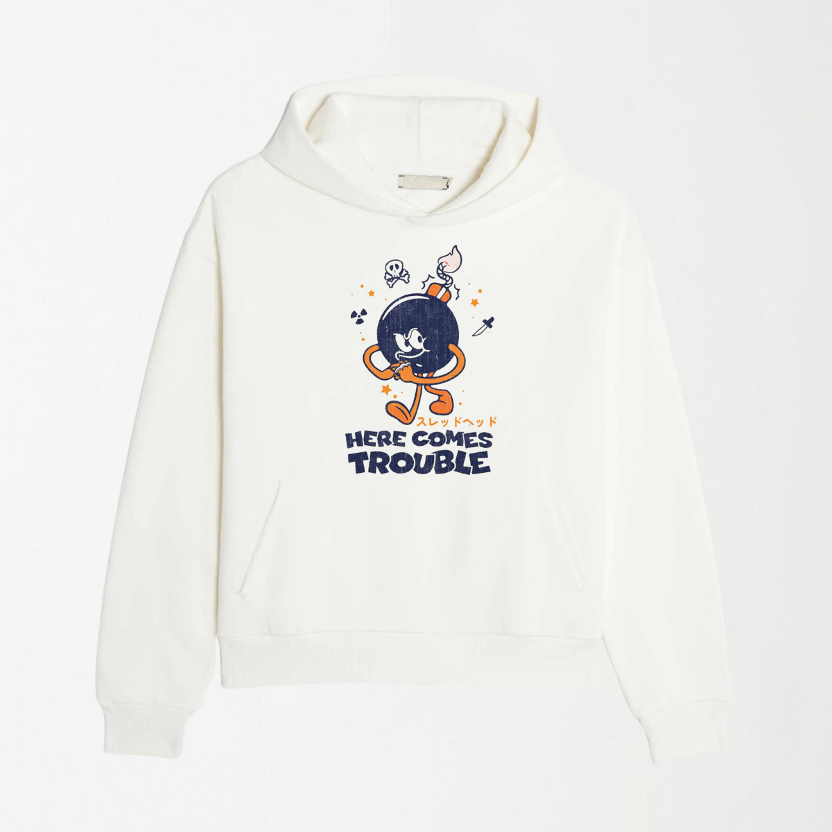 Here Comes Trouble - Graphic Hoodie