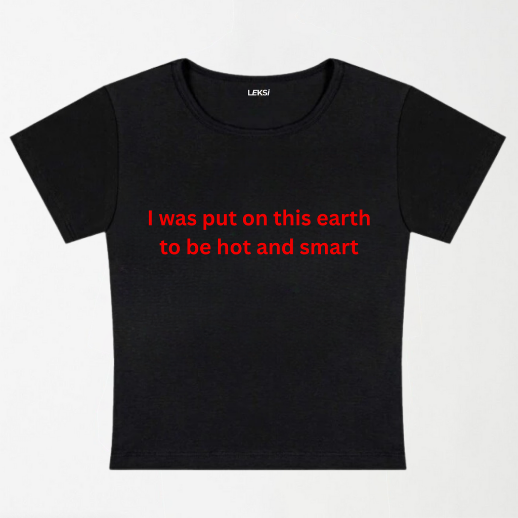 Hot And Smart Y2K Baby Tee
