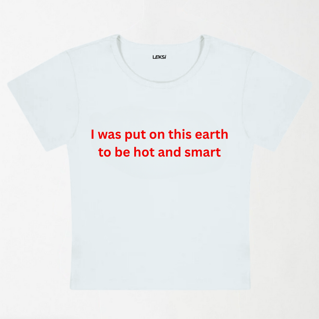 Hot And Smart Y2K Baby Tee
