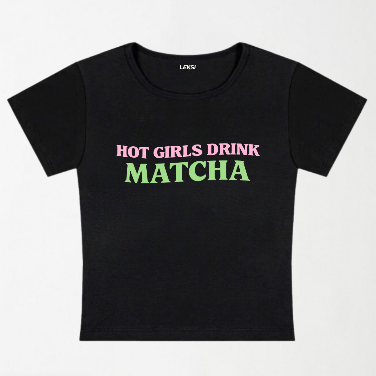 Hot Girls Drink Matcha Y2K Baby Tee