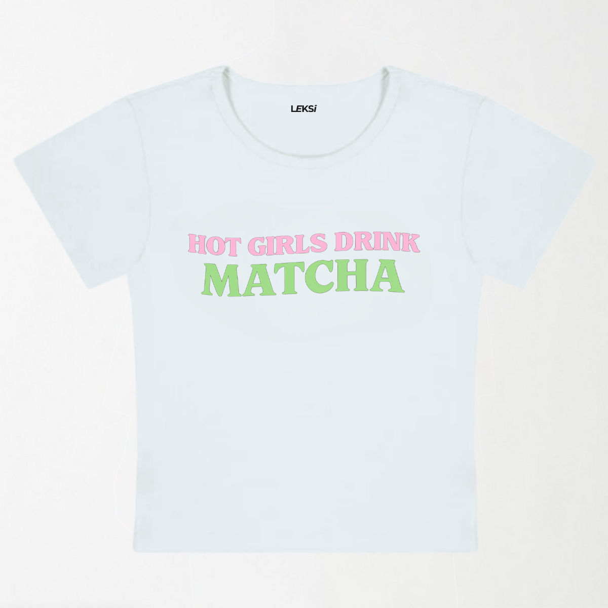 Hot Girls Drink Matcha Y2K Baby Tee