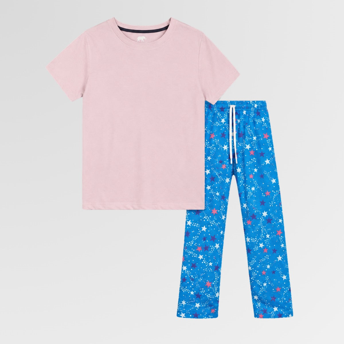 Stargaze Pyjama Night Suit Set with Pink Tee