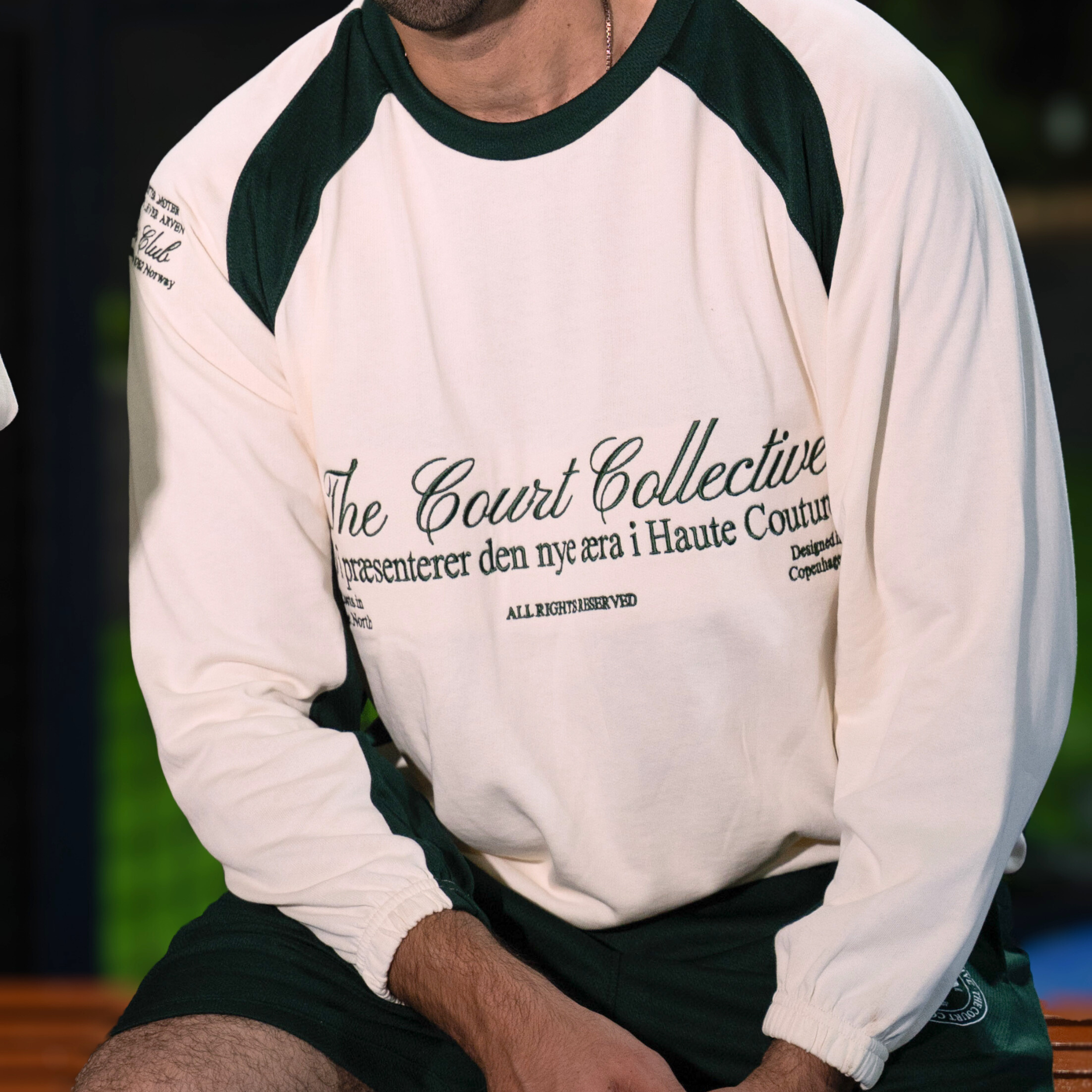 Verde Varsity Raglan Unisex Club Top