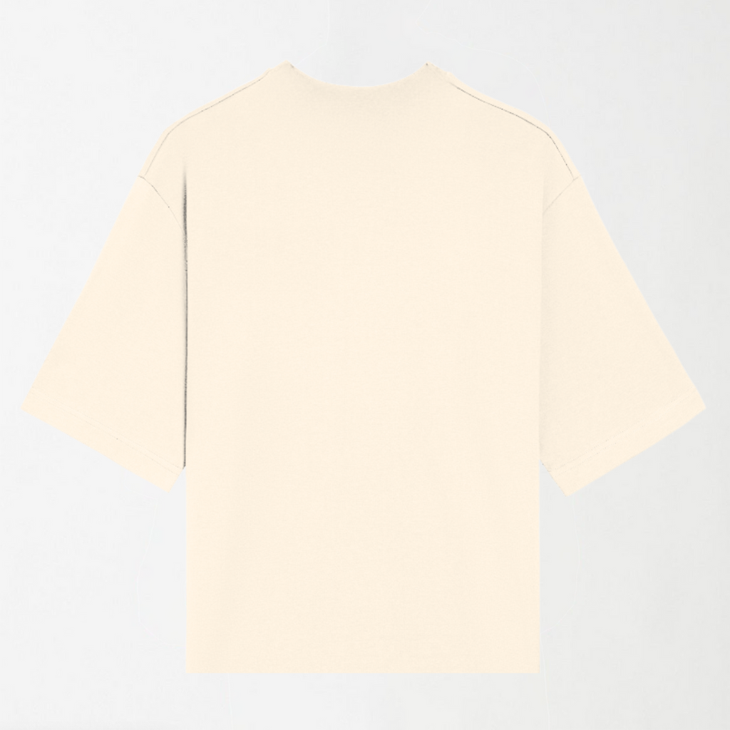 Off White - Drop Shoulder Oversized Unisex Plain T-Shirt