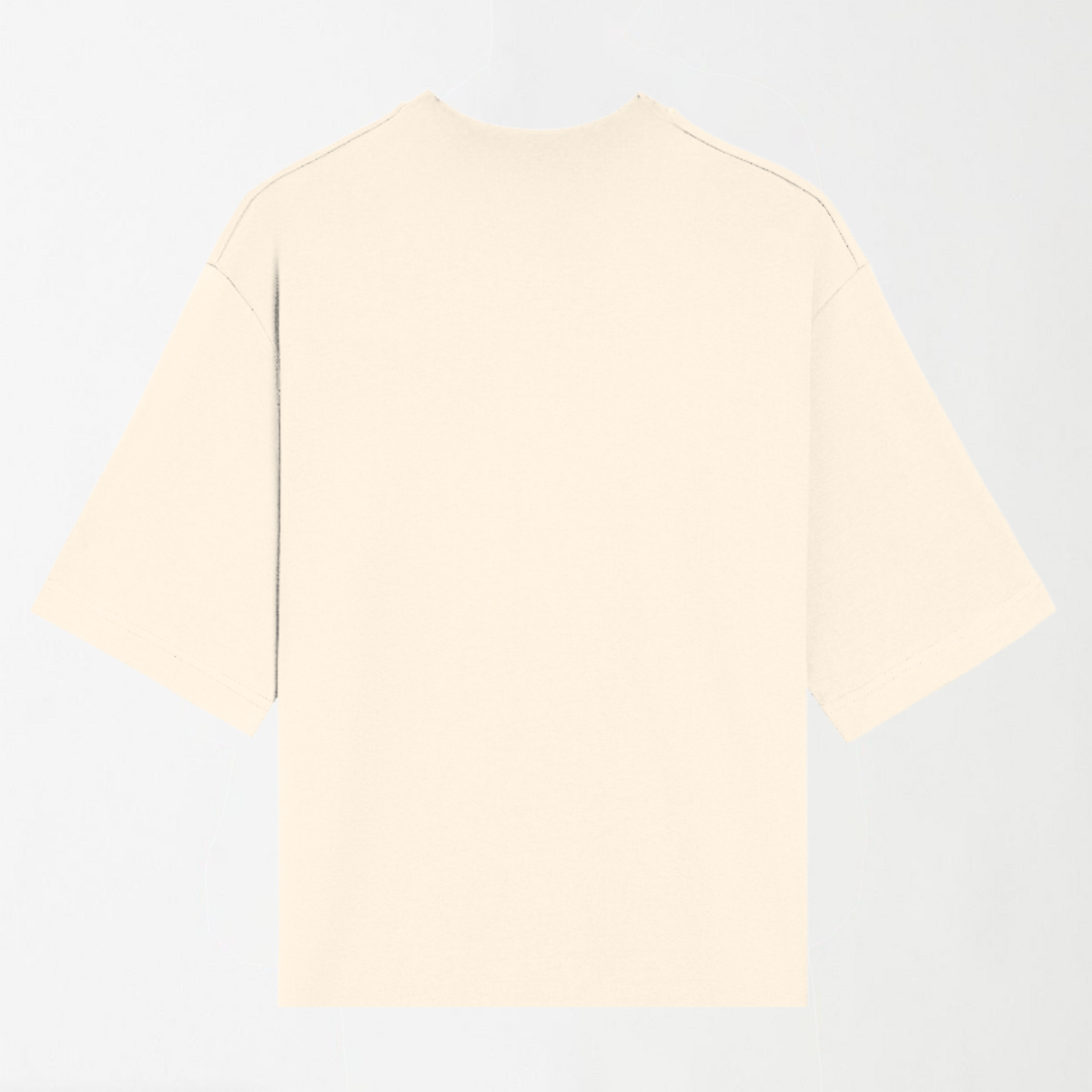 Off White - Drop Shoulder Oversized Unisex Plain T-Shirt