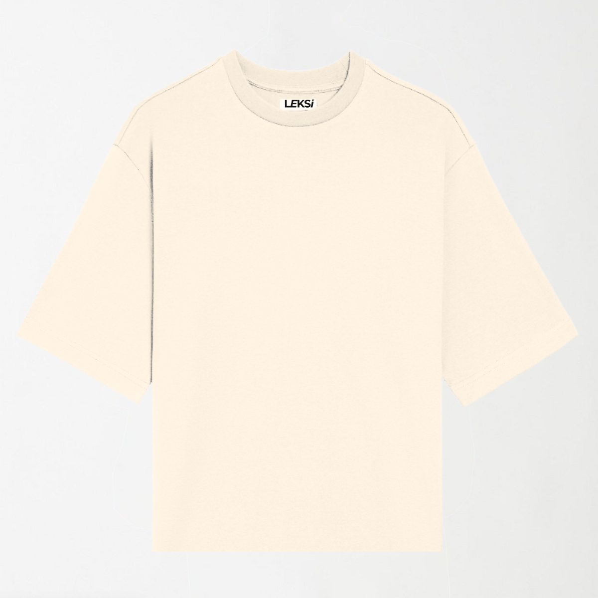 Off White - Drop Shoulder Oversized Unisex Plain T-Shirt