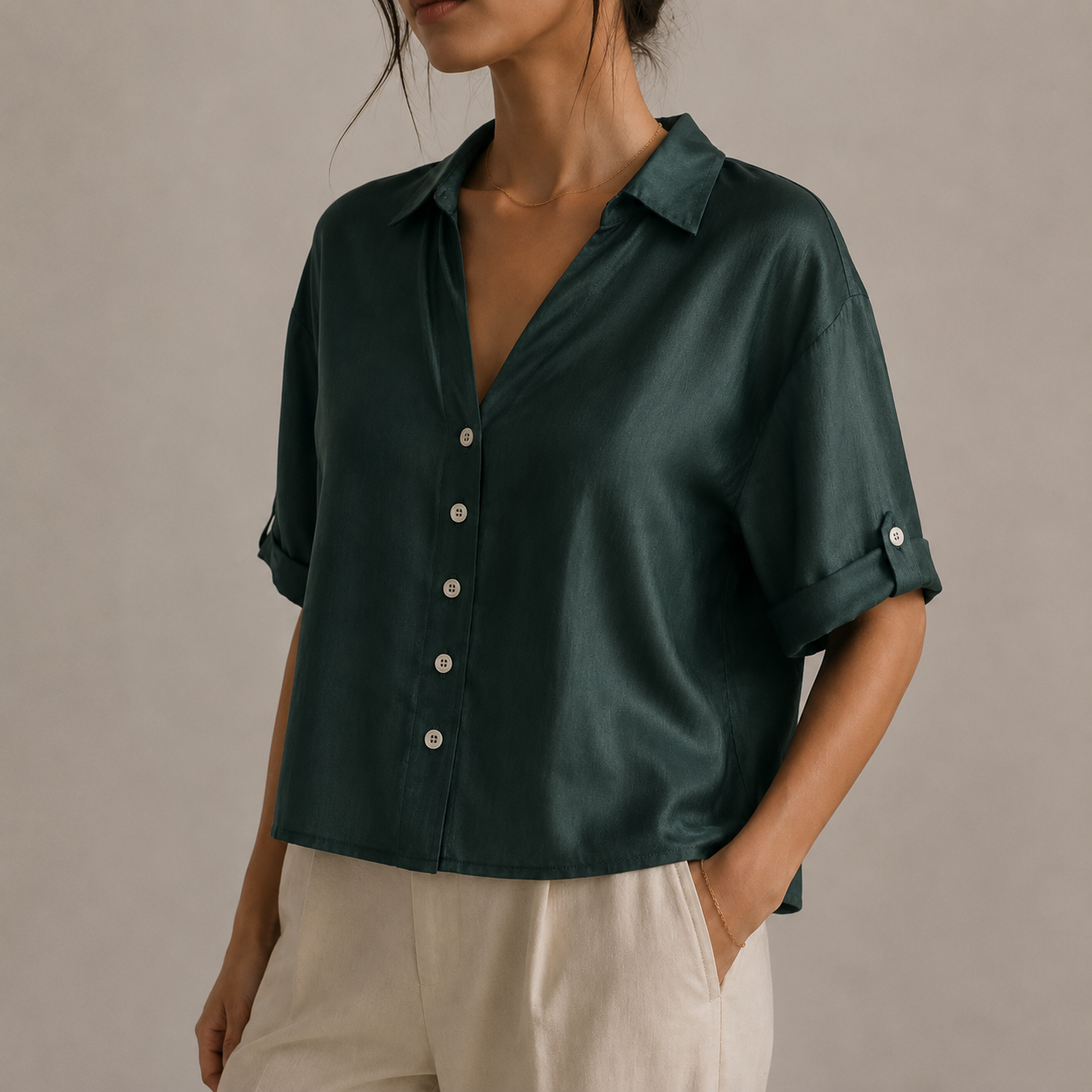 The Relaxed Camp Collar Shirt