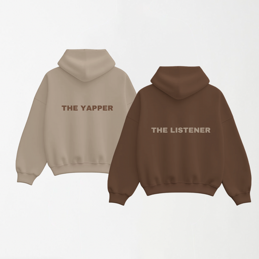 Yapper & Listener - Valentines Special Graphic Hoodies (Pair)