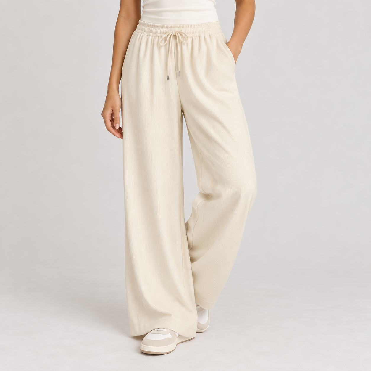 The Vertical Drape Trouser