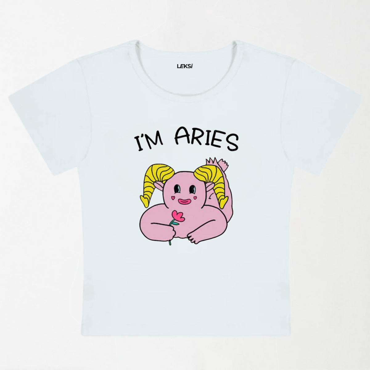 I'M Aries Y2K Baby Tee