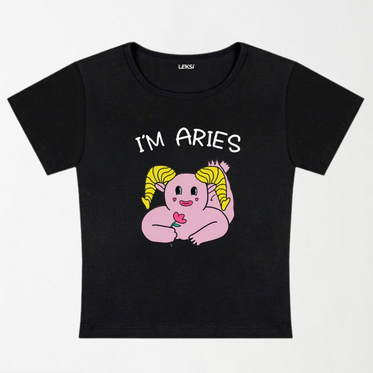 I'M Aries Y2K Baby Tee