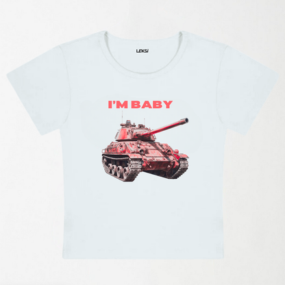 I'm Baby Tank Y2K Baby Tee