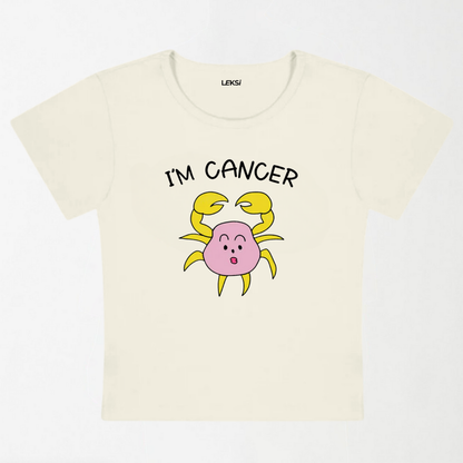 I'M Cancer Y2K Baby Tee