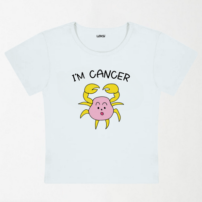 I'M Cancer Y2K Baby Tee