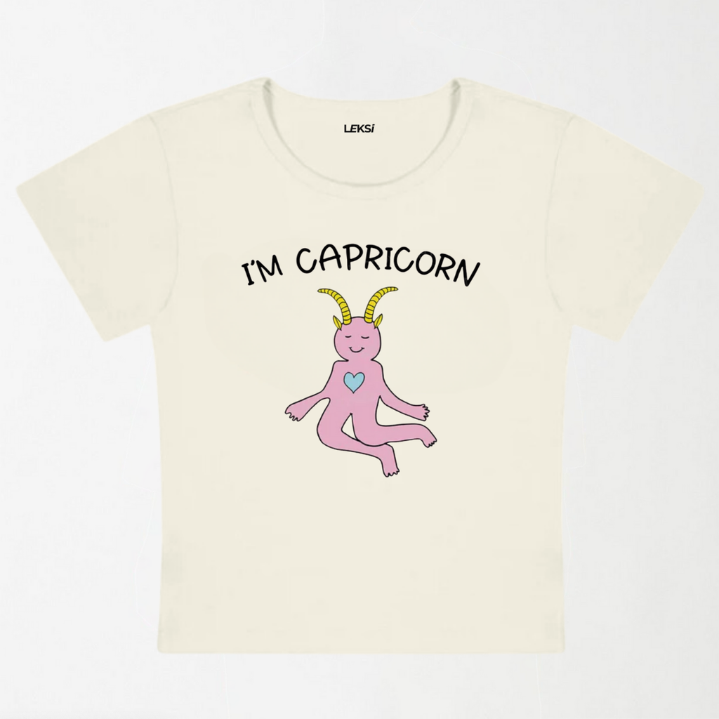 I'M Capricorn Y2K Baby Tee