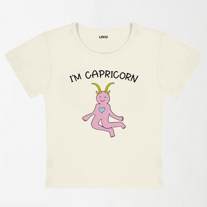 I'M Capricorn Y2K Baby Tee