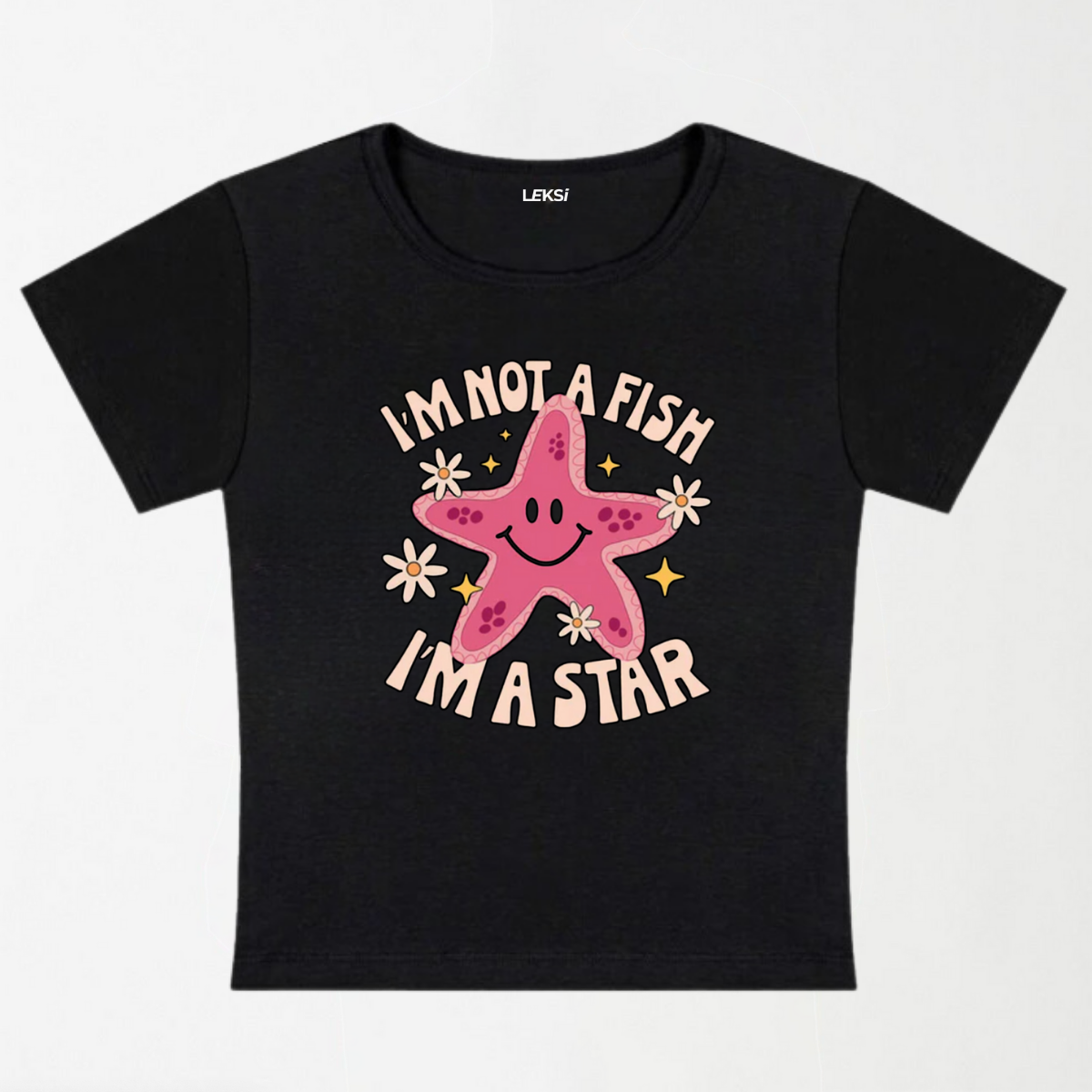 I'm Not A Fish I'm A Star Y2K Baby Tee
