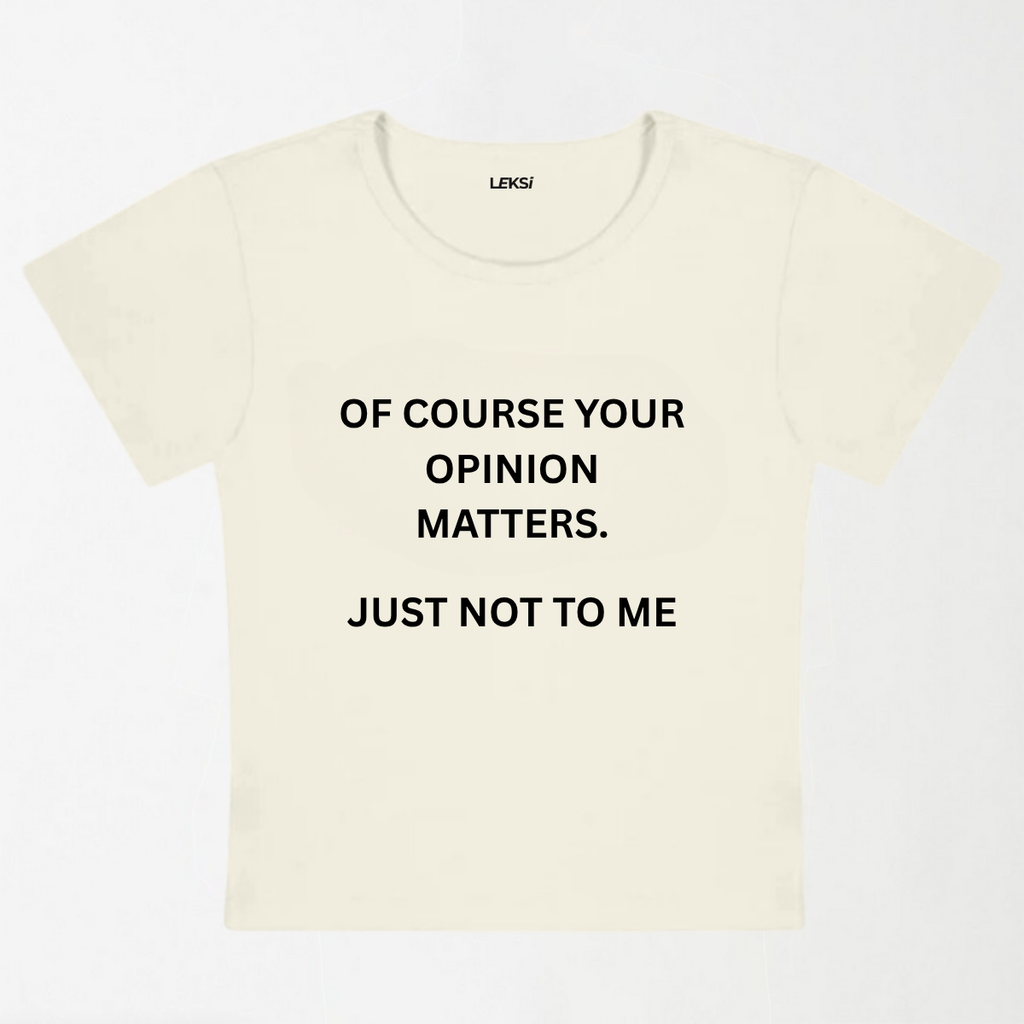 Just Not To Me Y2K Baby Tee