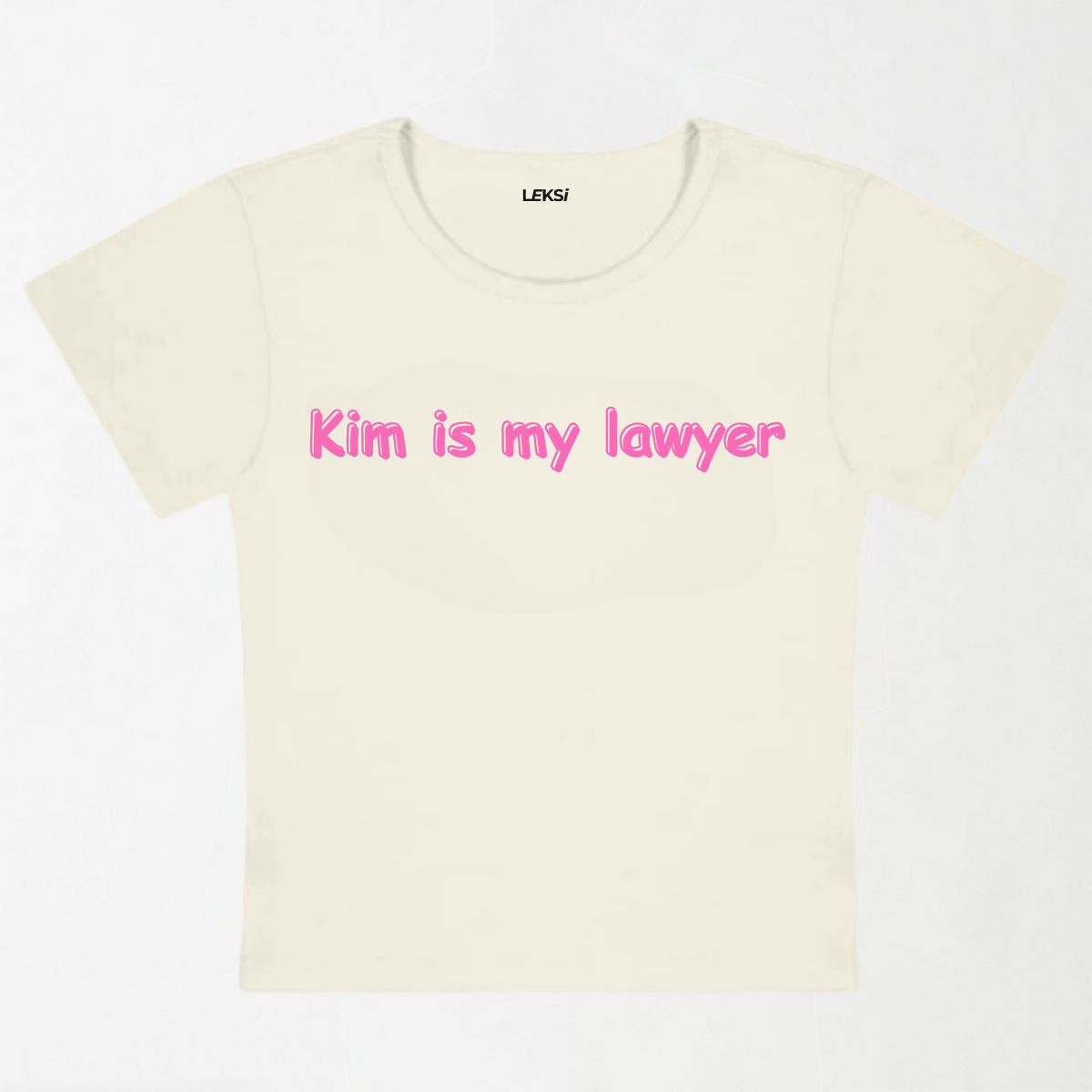 Kim Is My Lawyer Y2K Baby Tee