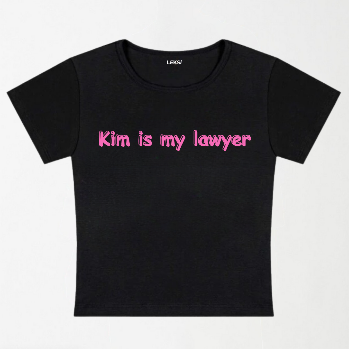 Kim Is My Lawyer Y2K Baby Tee